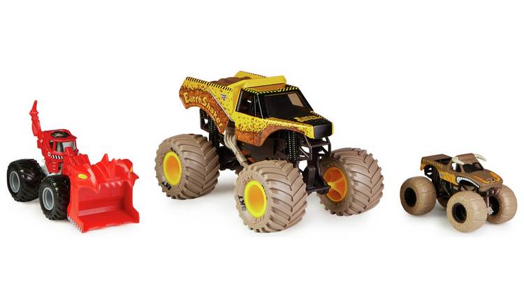 Monster Jam Shake N' Quake Monster Trucks-Pack of 3