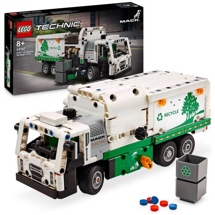 LEGO Technic Mack LR Electric Garbage Truck Toy 42167 0