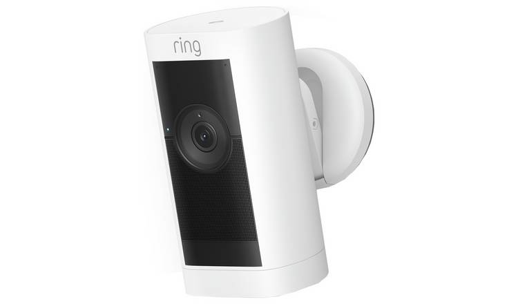 Ring Stick Up Cam Pro Battery Security Camera - White