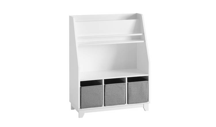 SoBuy 3 Drawer 2 Shelf Children's Bookshelf - White