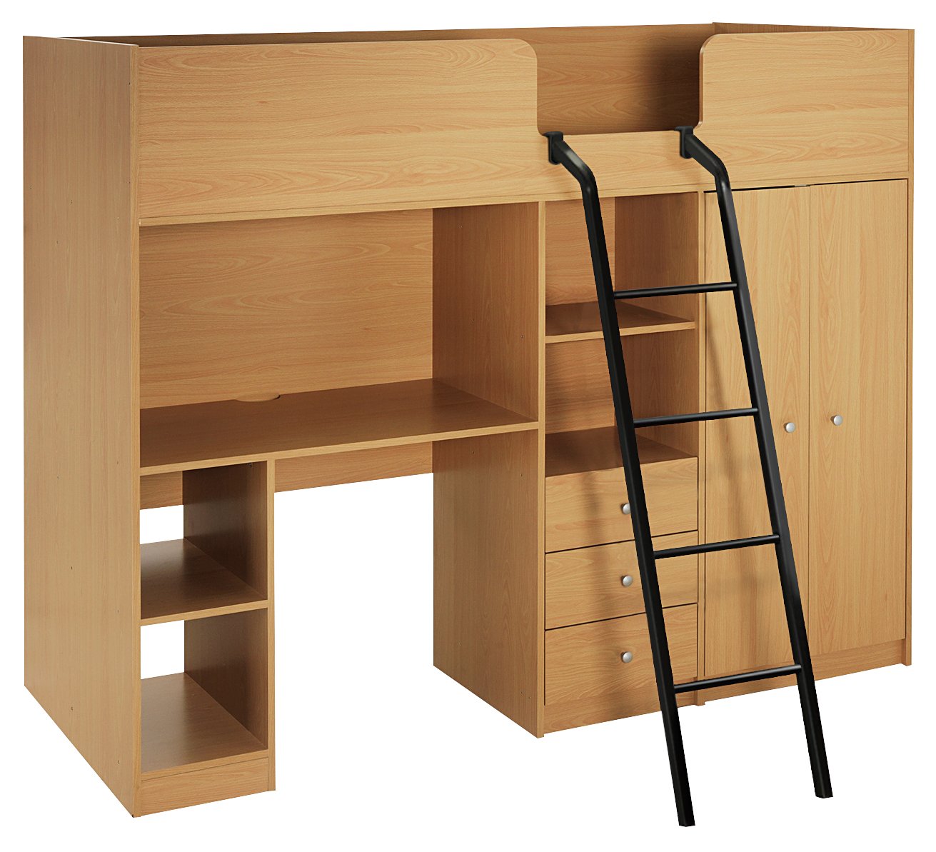 Argos Home Ohio Beech Shorty High Sleeper Bed Frame Reviews