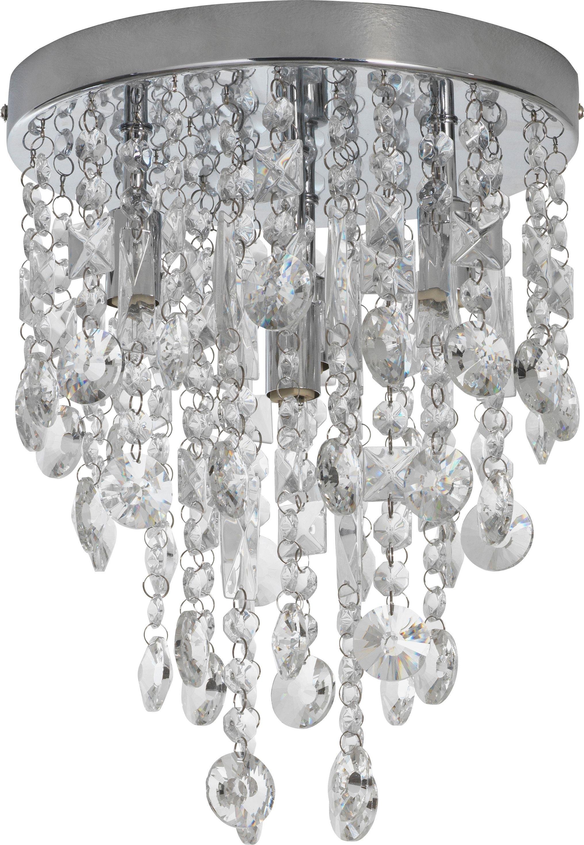 Argos Home Cristallo 4 Light Ceiling Fitting - Chrome