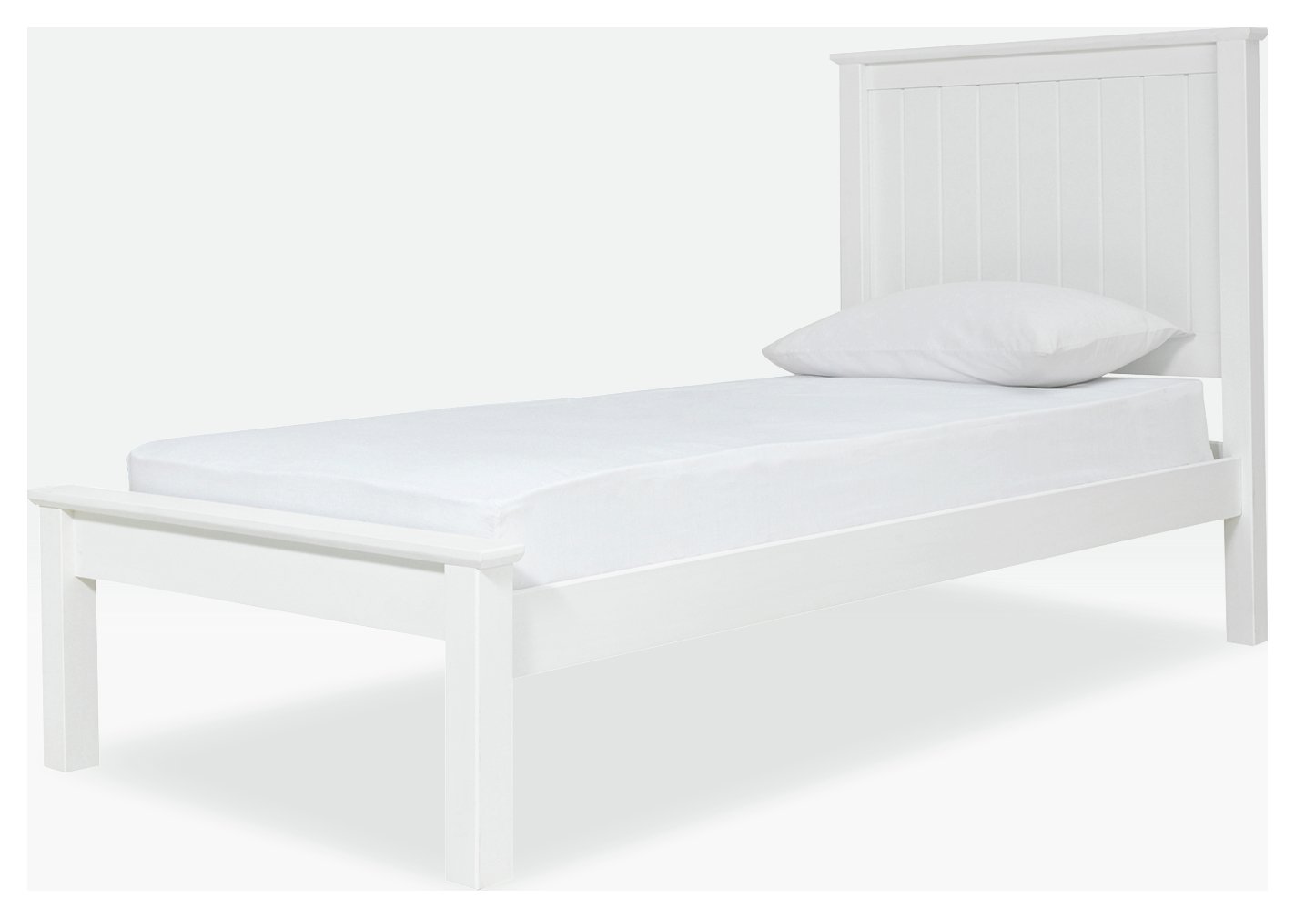 argos white single bed frame