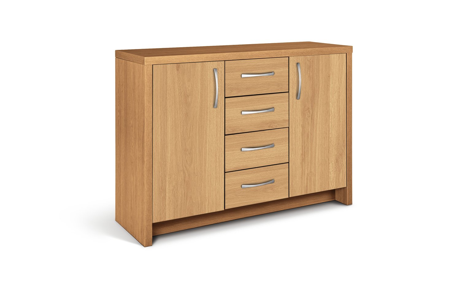 Habitat Venice 2 Door 4 Drawer Sideboard - Oak Effect