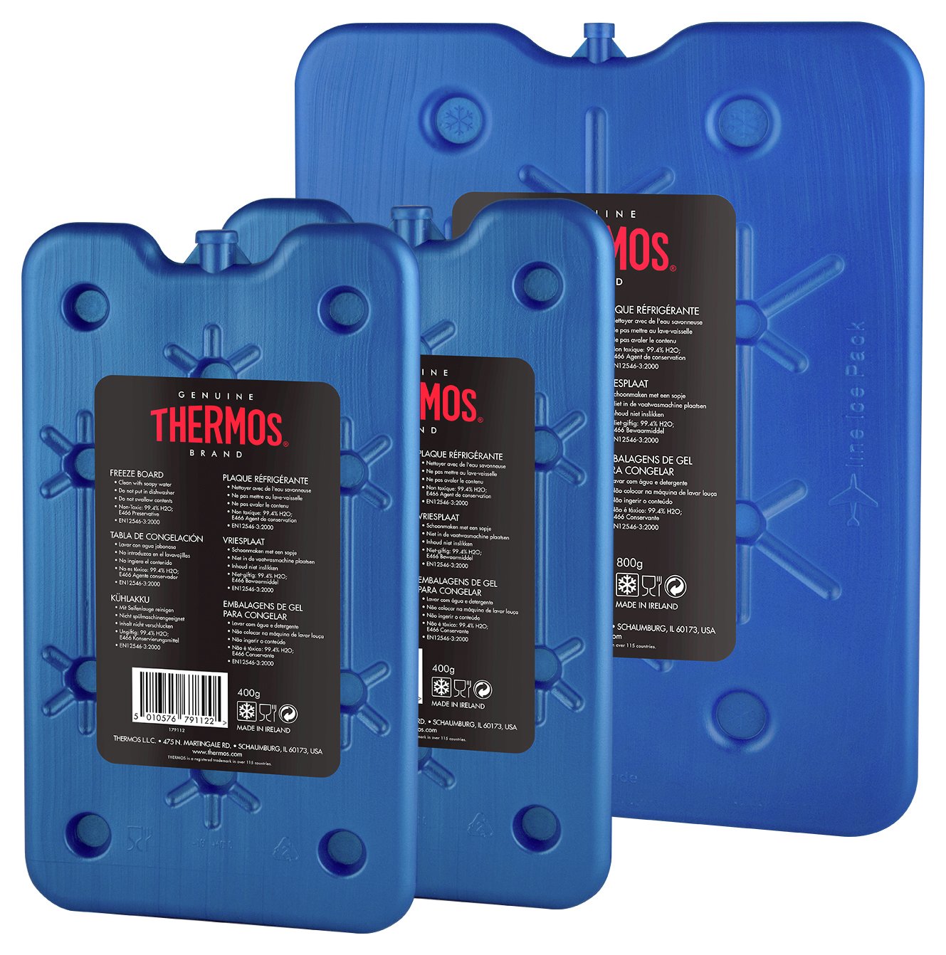 Thermos Reusable Freeze Boards Triple Pack