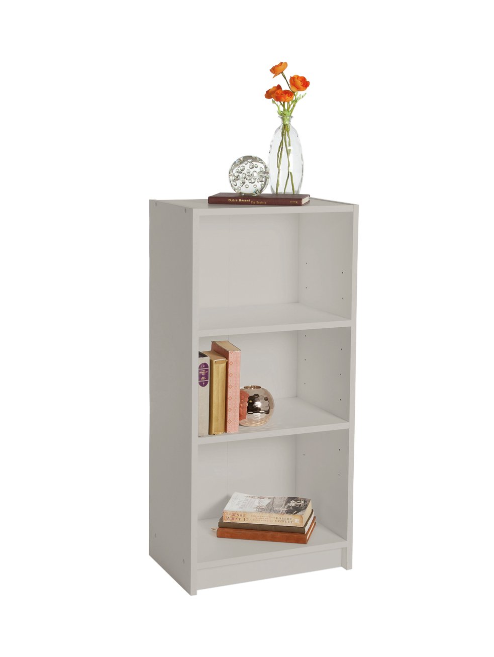 Argos Home Maine 2 Shelf Half Width Bookcase - Grey