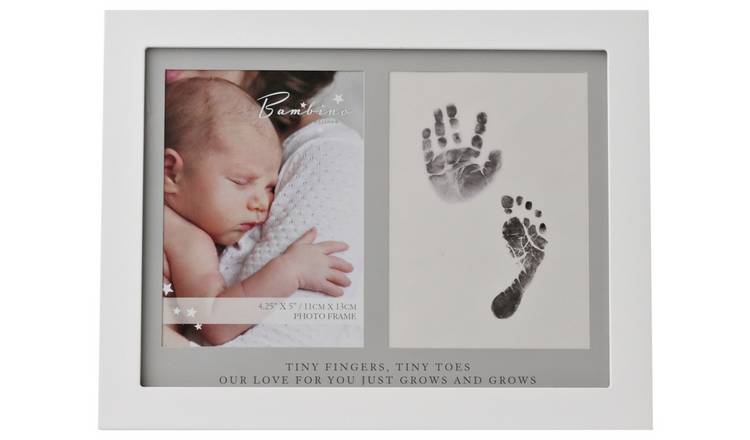 Inkless Baby Hand And Footprint Kit Frame – Personalized Baby Picture Frame