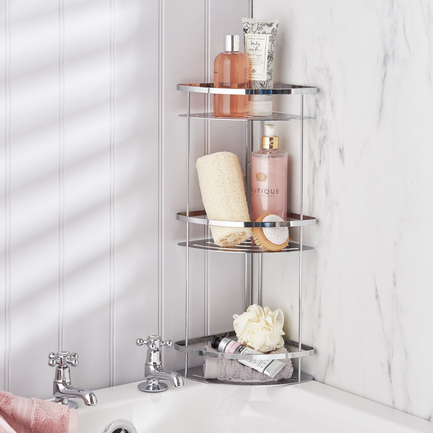 Argos Home Flat Plate 3 Tier Bathroom Corner Caddy Review