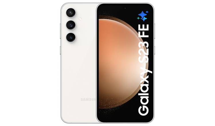 SIM Free Samsung S23 FE 5G 128GB AI Mobile Phone - Cream