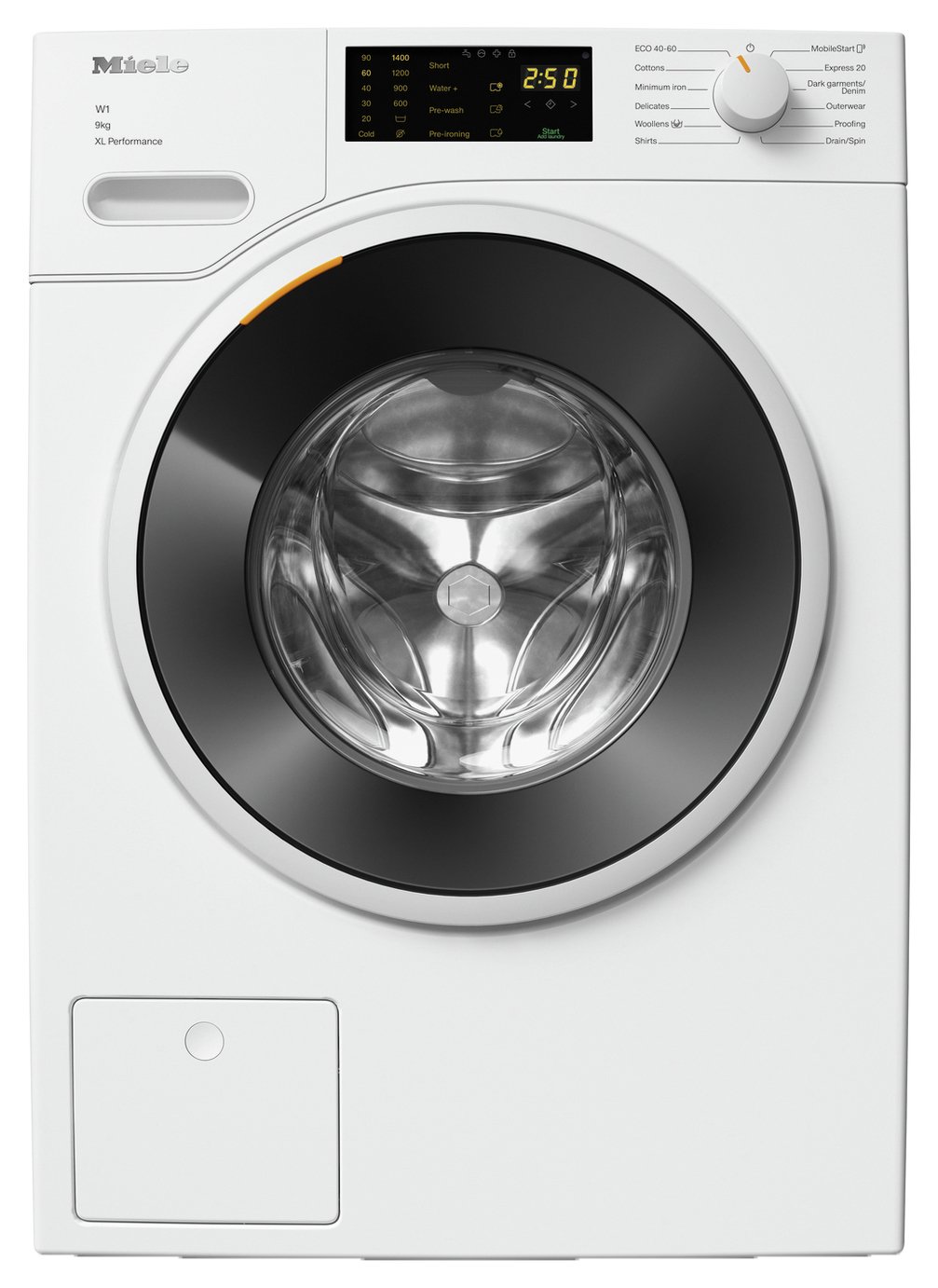 Miele WWD164 9KG 1400 Spin Washing Machine - White