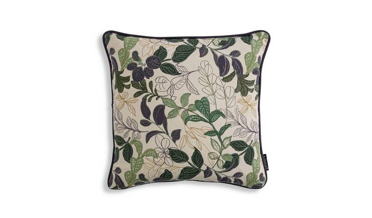 Leaf store print pillow