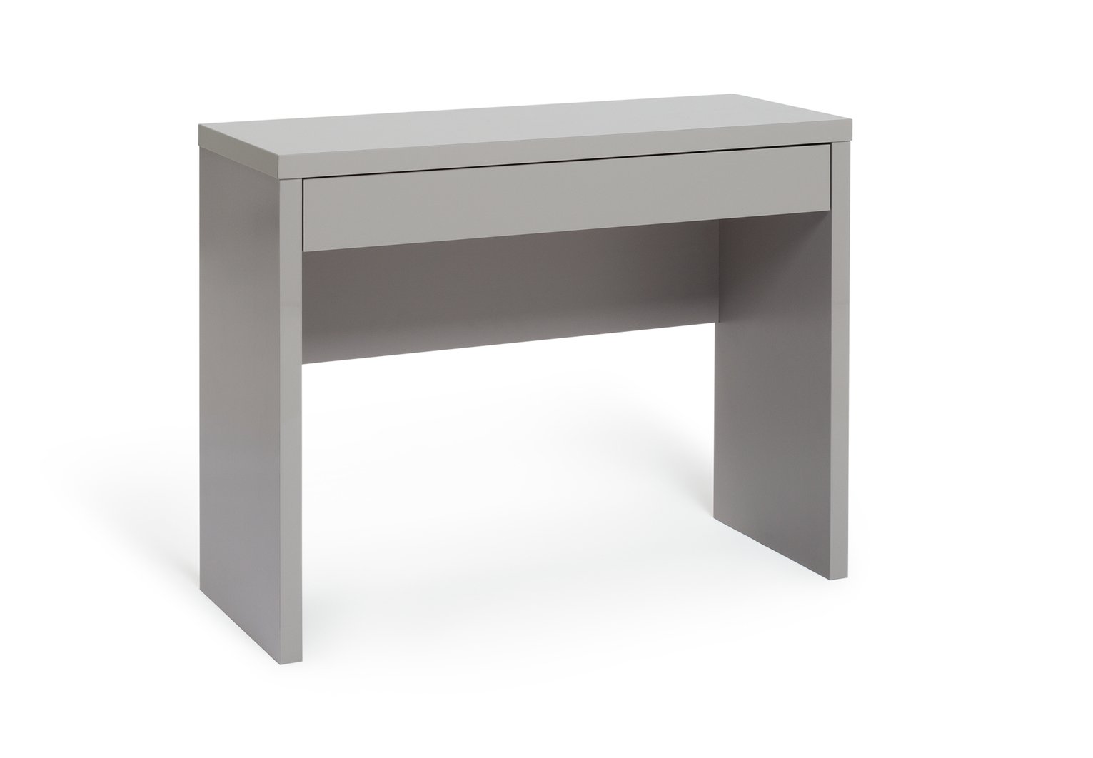 Habitat Jenson Hollowcore Dressing Table Desk - Grey Gloss