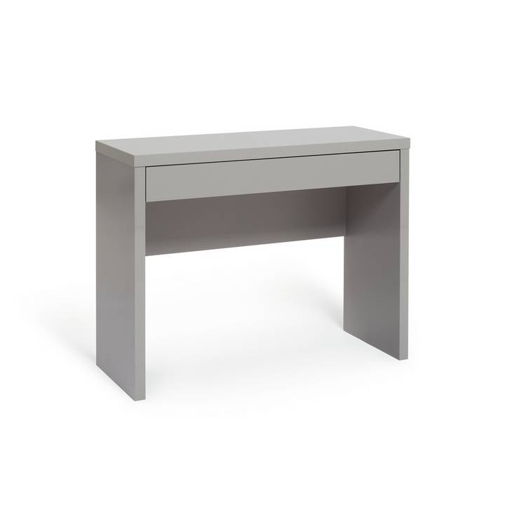 Habitat Jenson Dressing Table Desk - Grey Gloss 0