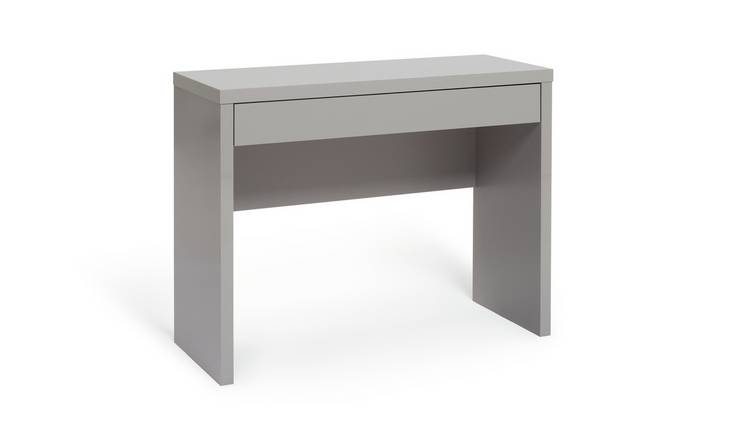 Habitat Jenson Hollowcore Dressing Table Desk - Grey Gloss