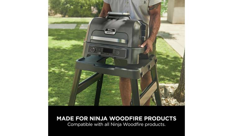 Ninja Woodfire Grill Adjustable Stand and Side Table Review 
