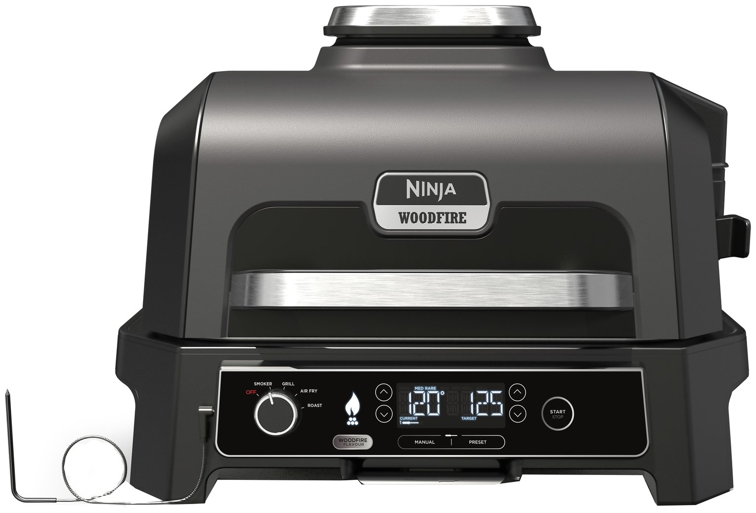 Ninja OG850UK Woodfire Pro XL Electric BBQ Grill & Smoker