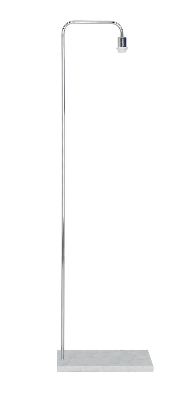 Habitat Marbelle Floor Lamp Base - Chrome