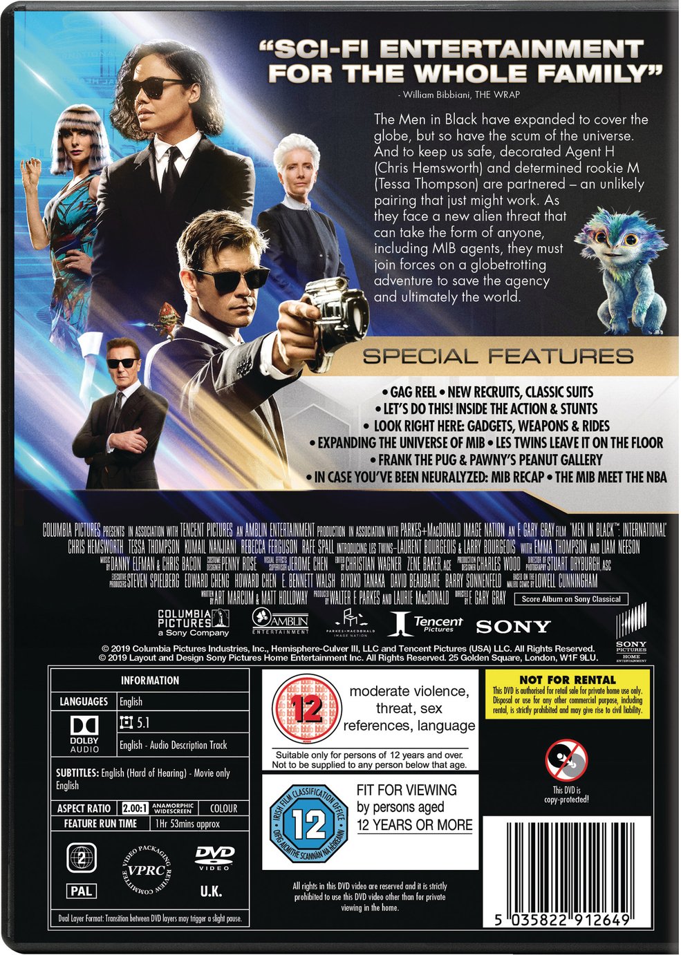 Men in Black International DVD Review