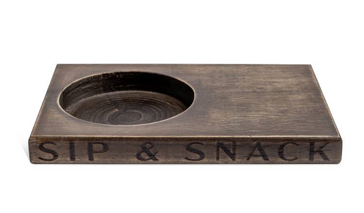 Argos Home Wooden Sip And Snack Tray