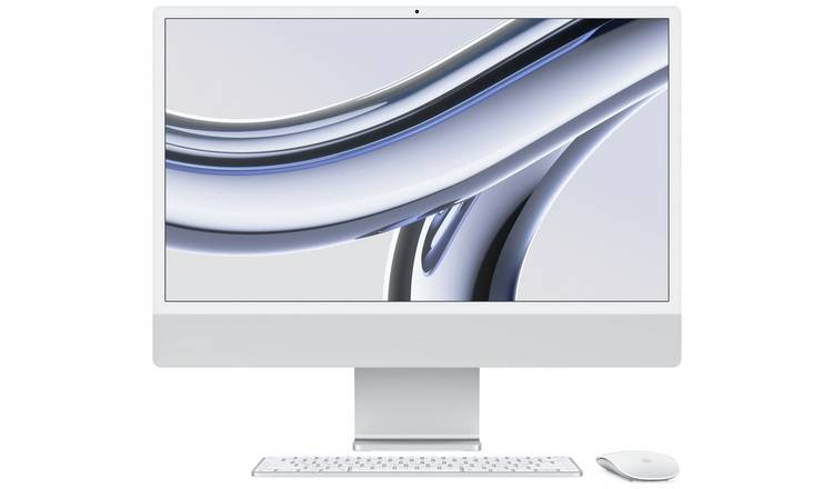 Buy Apple iMac 2023 24in 4.5K Retina Display M3 8GB 256GB Silver ...