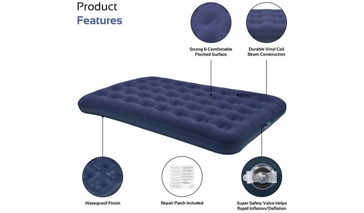 Double air mattress clearance argos