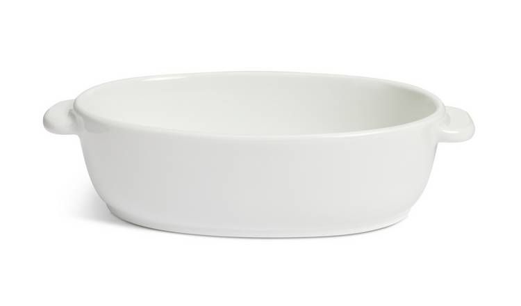 Habitat Riko 21cm Small Porcelain Oval Roaster