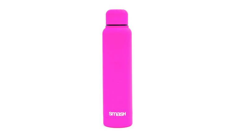 Neon Pink Soft Touch Stainless Steel Bottle - 300ml