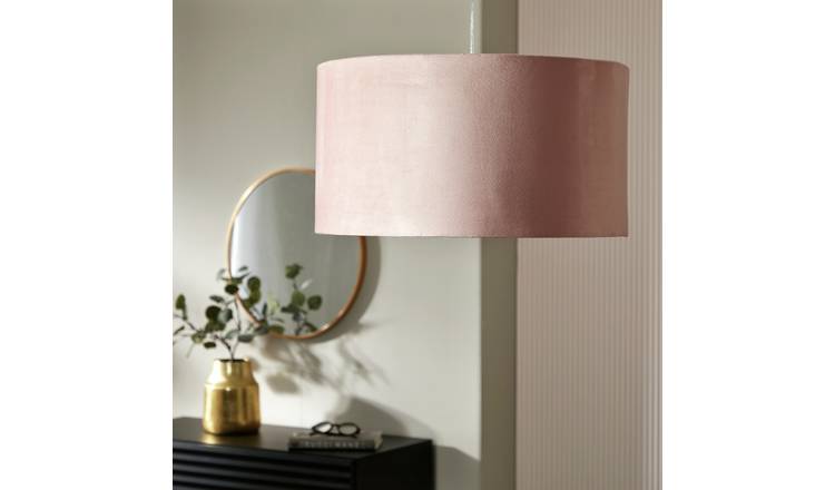 Blush on sale lamp shade