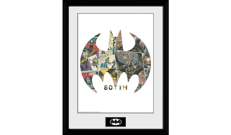 Batman Comic Symbol Framed Print - 30x40cm