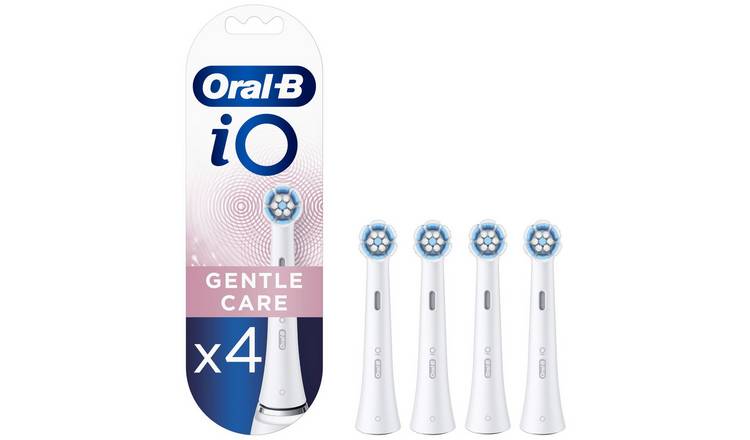 Oral-B iO Gentle Care 4 Pack Electric Toothbrush Heads-White