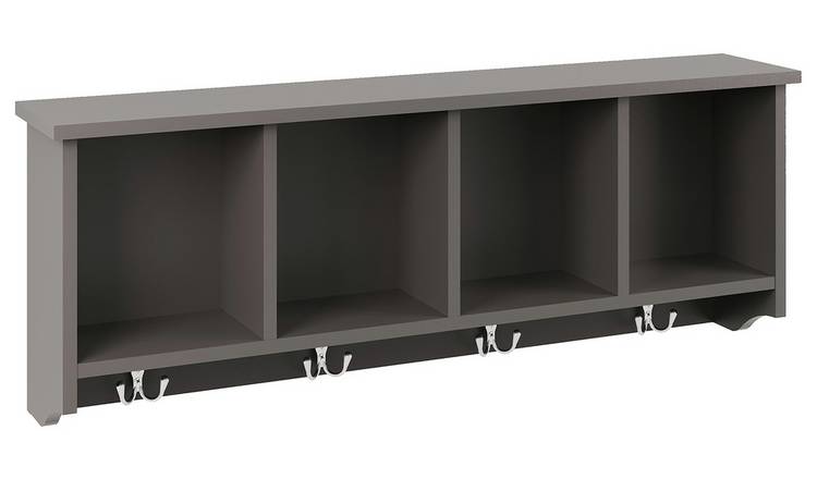 GFW Kempton 92cm Wall Rack - Grey