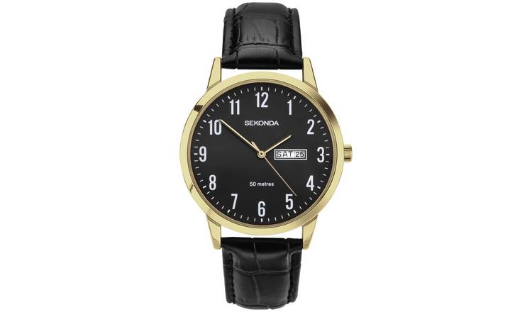 Sekonda men's watches black sale