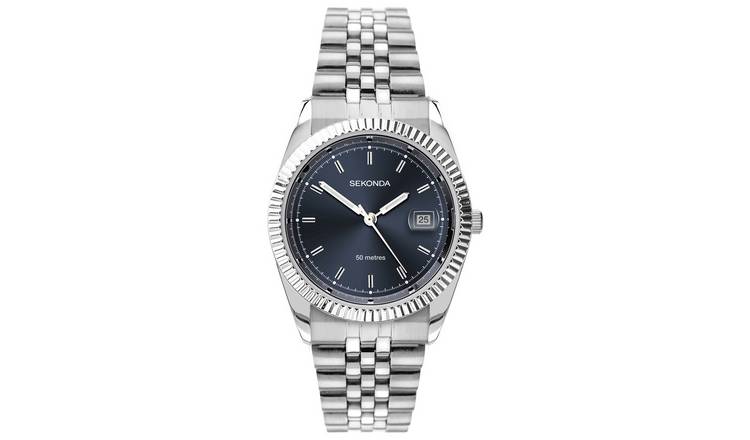 Buy Sekonda Men's Stainless Steel Blue Dial Bracelet Watch | Men's ...
