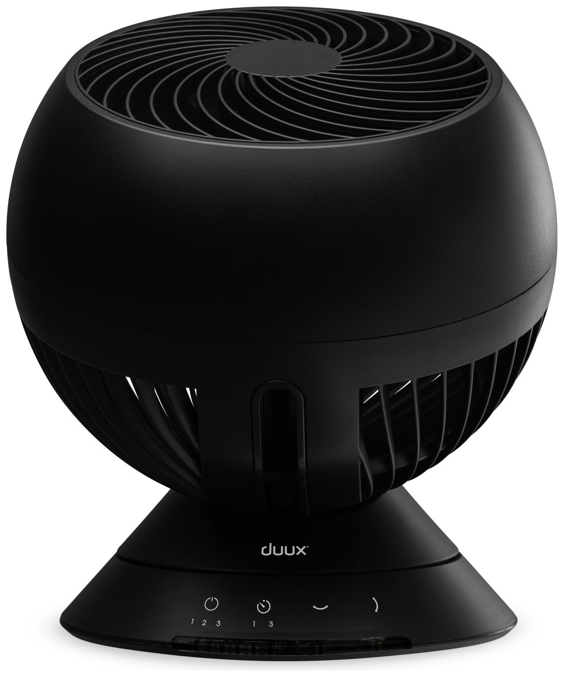 Duux Globe Black Desk Fan - 8 Inch