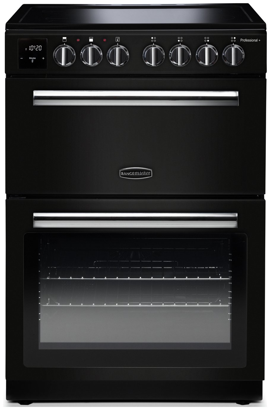 Rangemaster Professional  60cm Double Electric Cooker Black