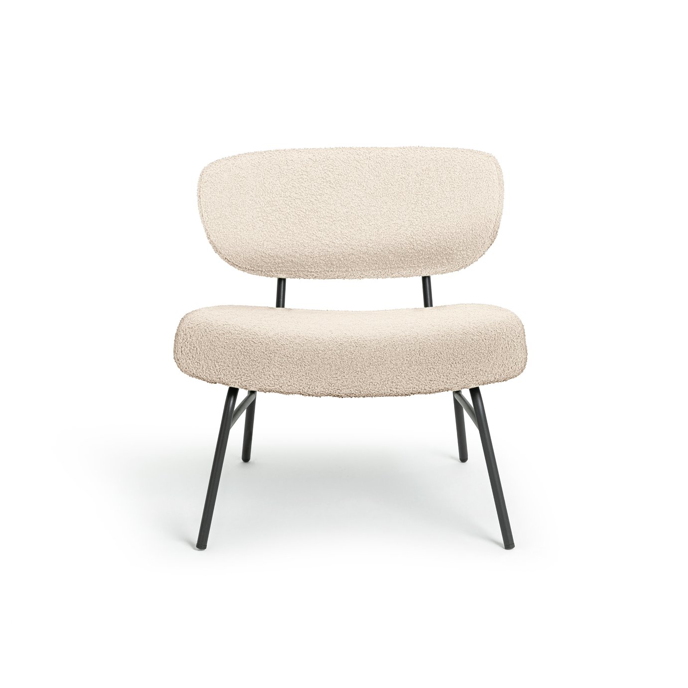 Habitat Cole Boucle Accent Chair - Cream