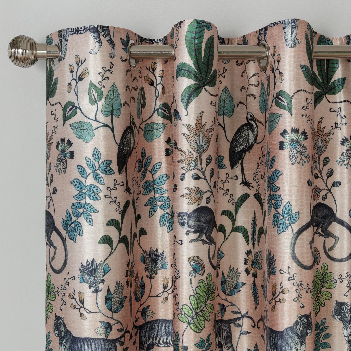 Argos Home Jungle Cat Lined Eyelet Curtains Review