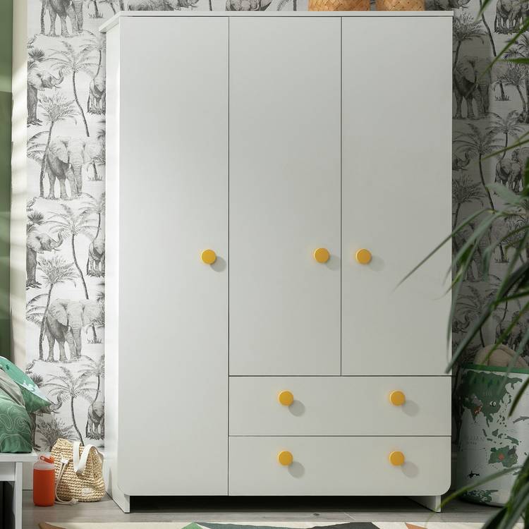 Habitat Kids Rudi 3 Door Wardrobe - White 0