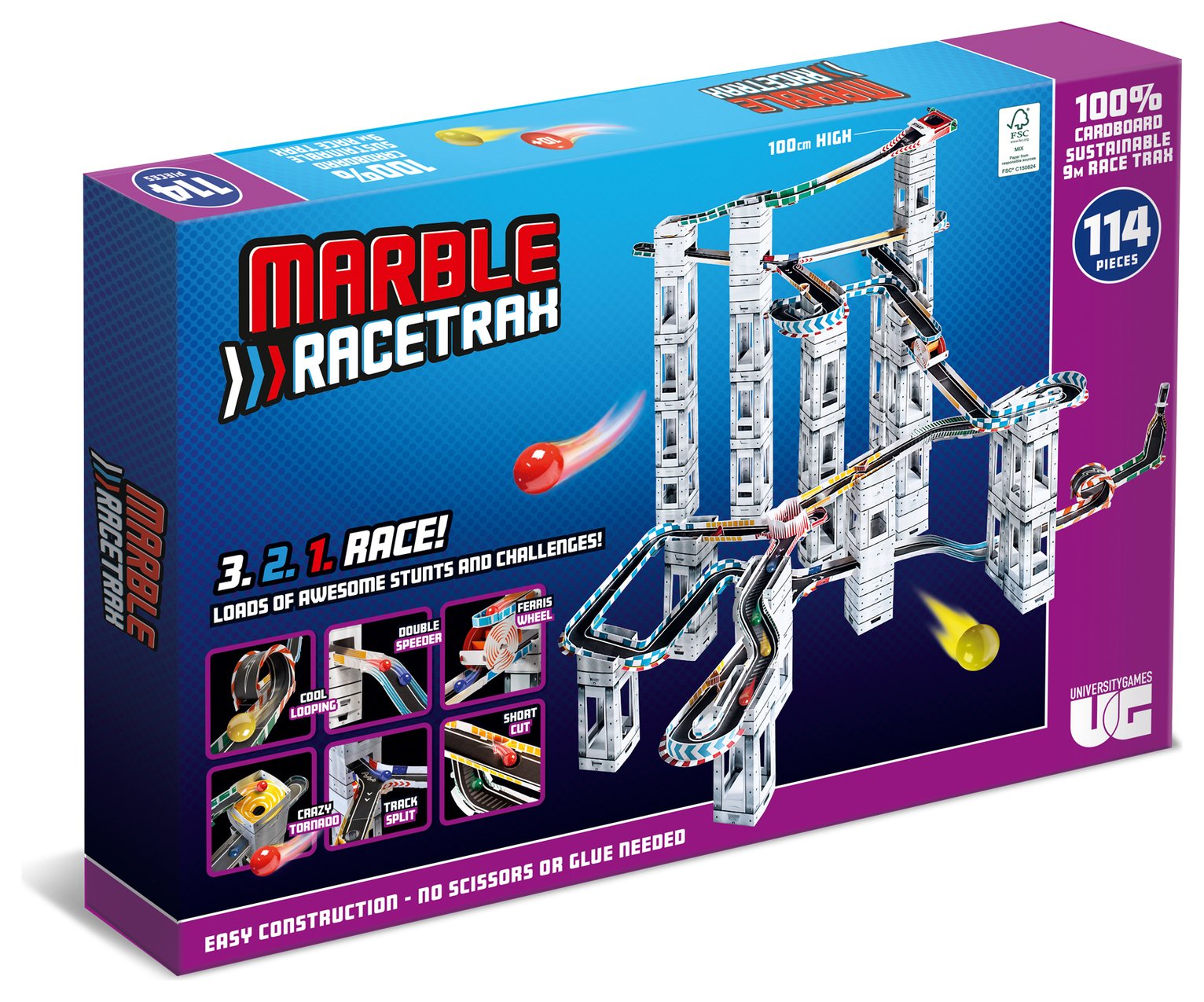 Marble Race Trax 114 Pieces 3D Puzzle