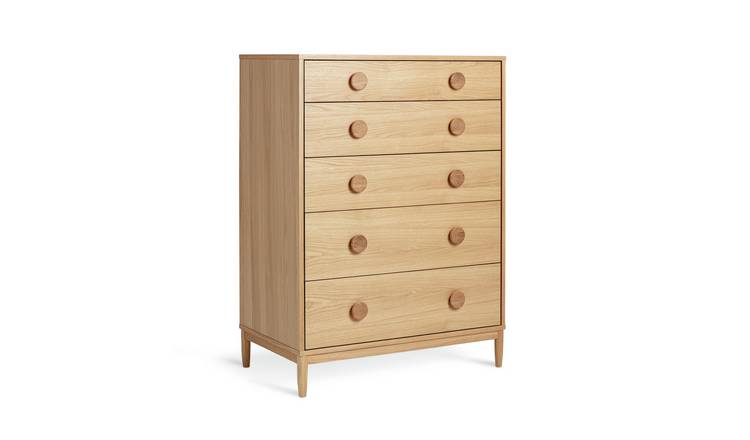  Habitat Cornelia 5 Drawer Chest - Oak