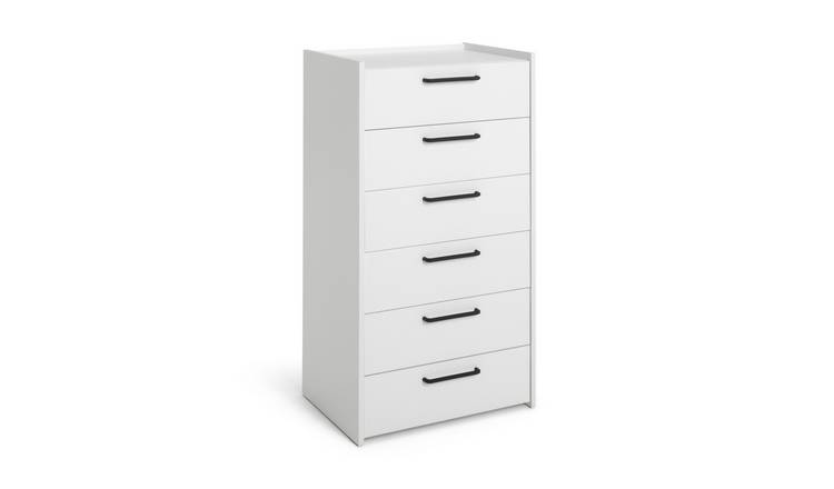 White bedroom deals drawers argos