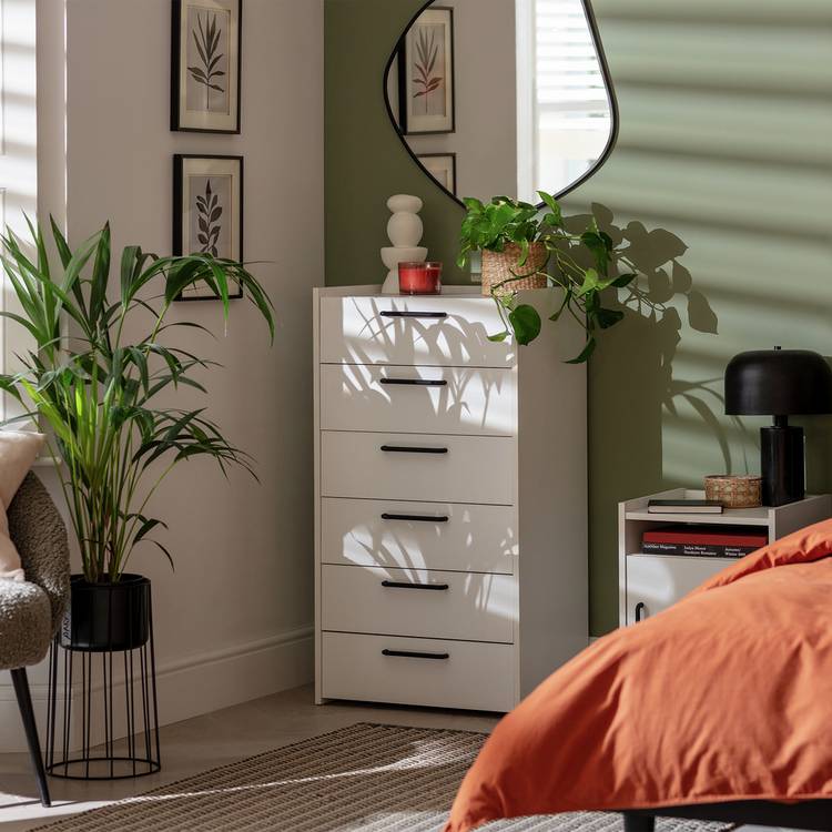 Habitat Oldham 6 Drawer Chest - White 0