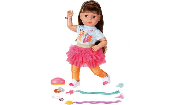 BABY born Sister Play and Style Brunette Doll  - 17inch/43cm