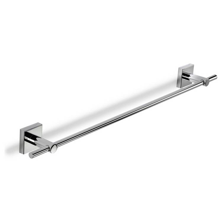 Croydex Chester Flexi-Fix Wall Mounted Towel Rail - Chrome 0