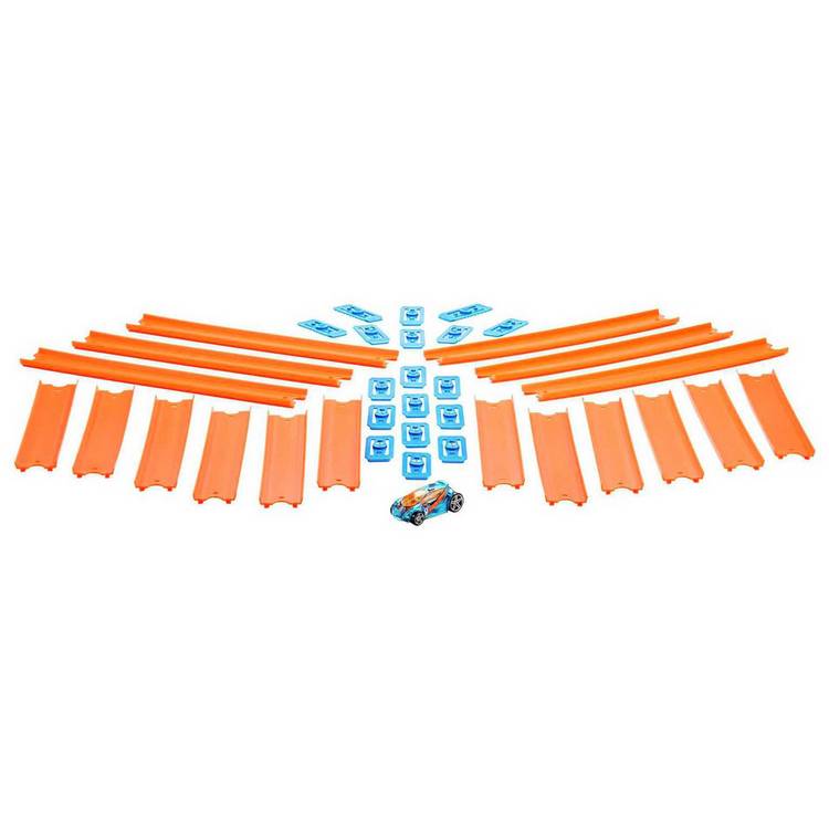 Hot Wheels Track Builder - Straight Track Pack & Toy Car 0