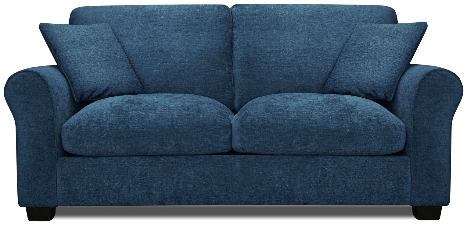 Argos Home Taylor Fabric Sofa Bed - Blue