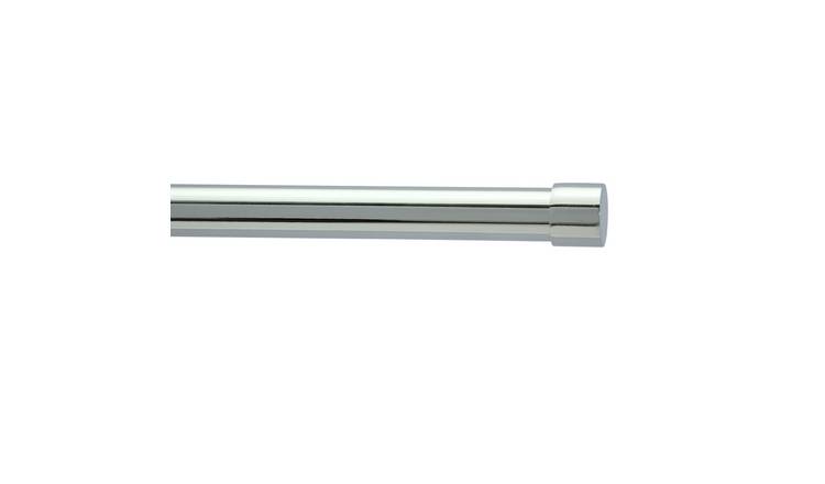 Argos Home Chrome Extendable Curtain Pole - 120cm - 210cm