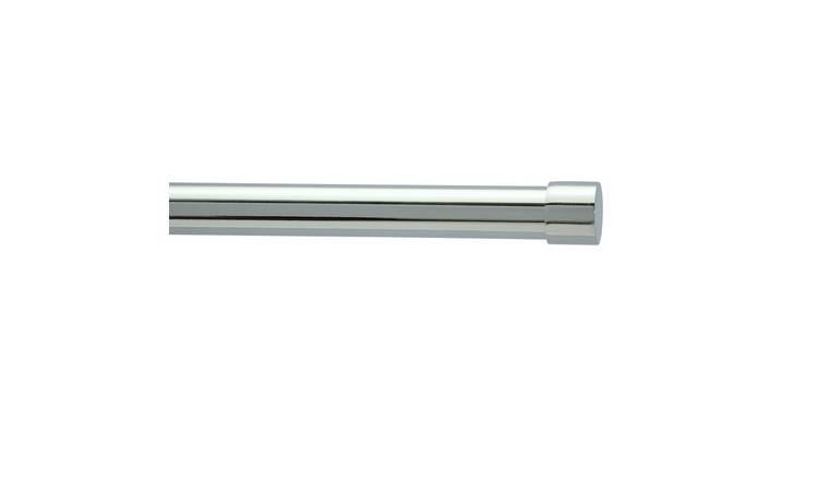 Argos Home Extendable Metal Chrome Curtain Pole - 210cm