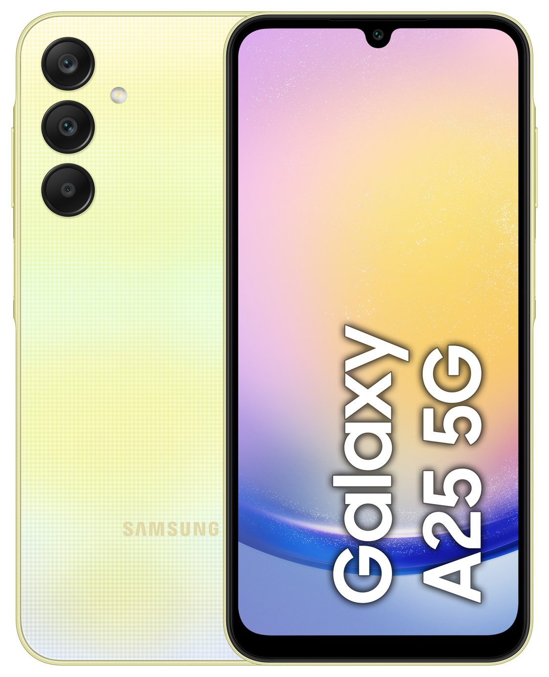SIM Free Samsung A25 5G 128GB Mobile Phone - Yellow