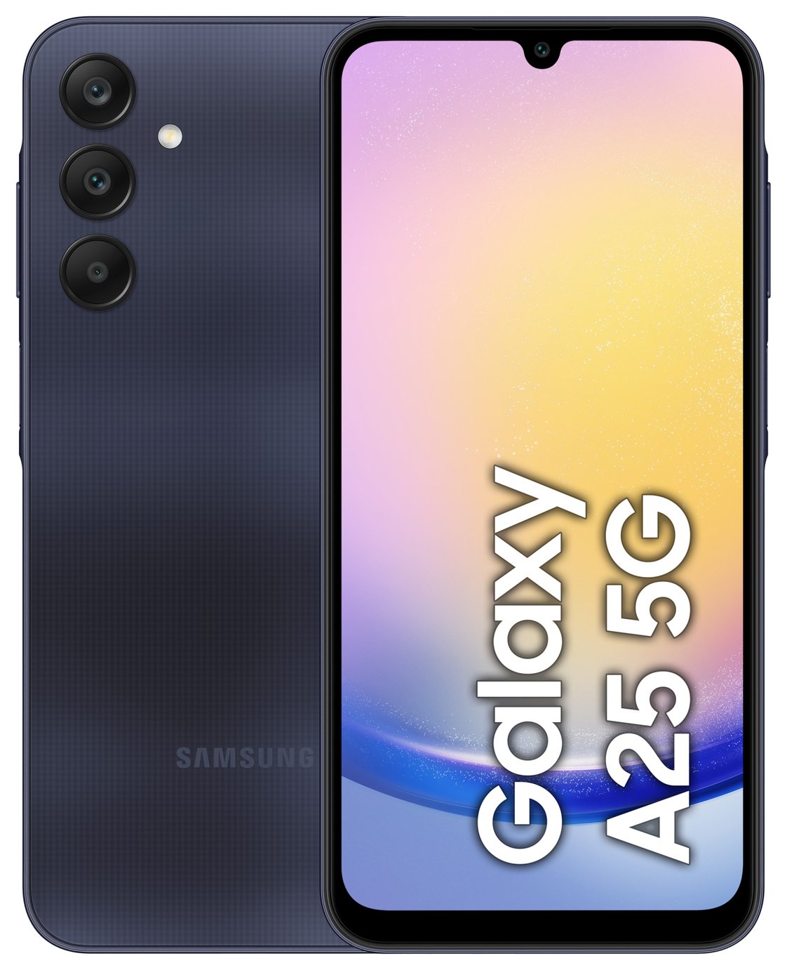 SIM Free Samsung A25 5G 128GB Mobile Phone - Blue Black